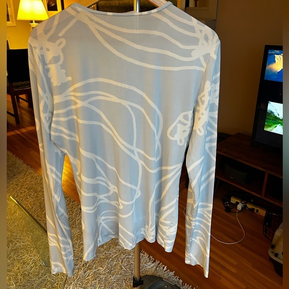 Tulipe All Over Jersey Fitted Long Sleeve T-Shirt NWOT - Picture 6 of 10